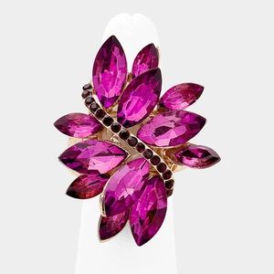 Purple cluster stretch ring